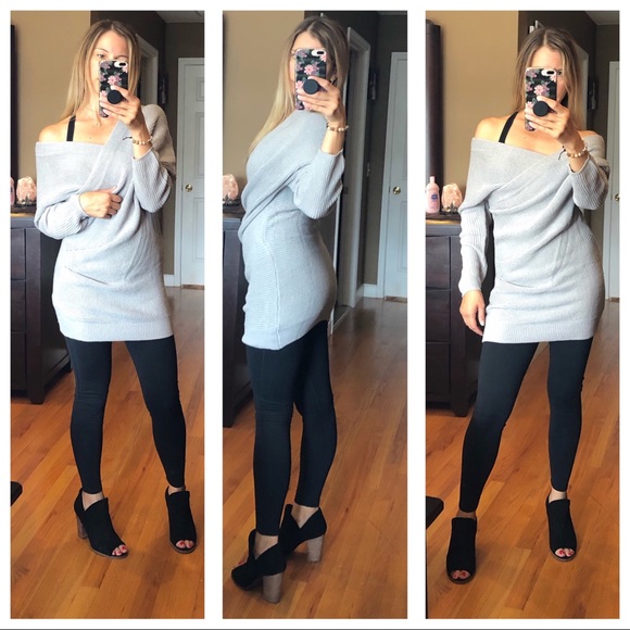 Long Sleeve Sweater Dress - Picture 3 of 4